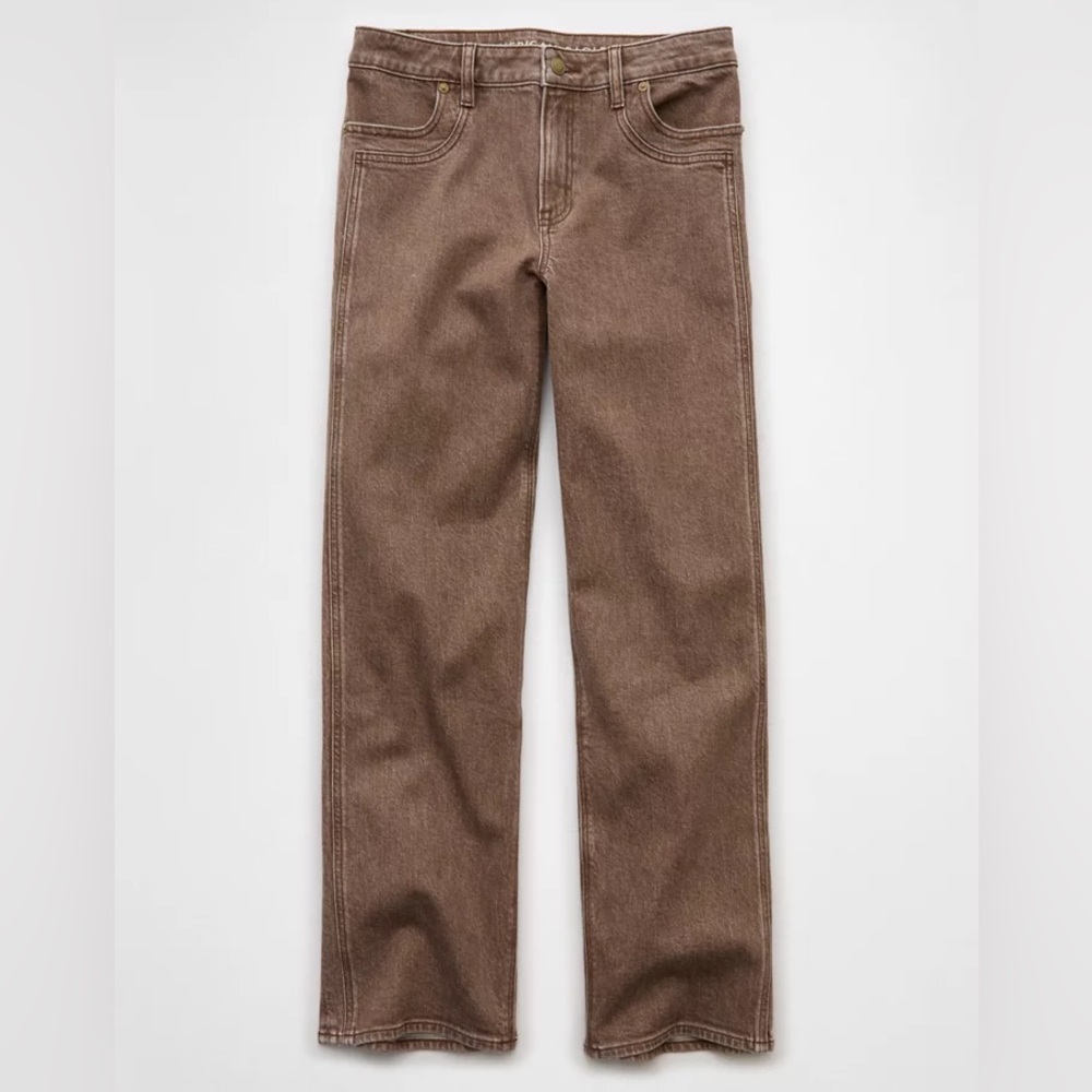 AE high waist stretch stovepipe jean